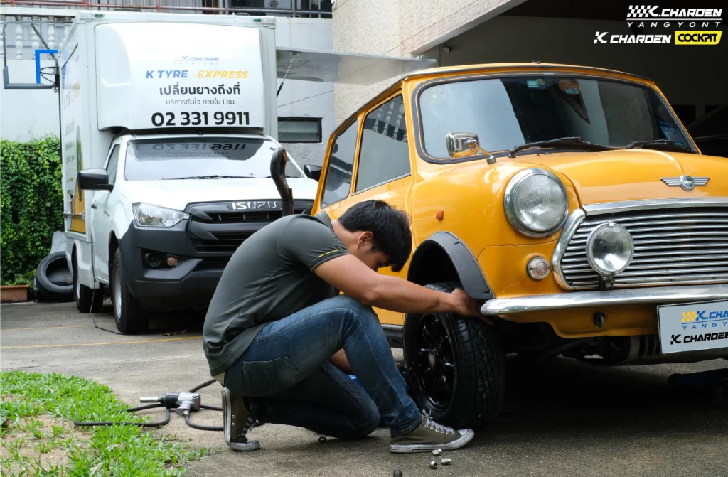 เปลี่ยนยางรถยนต์นอกสถานที่ ใกล้ฉัน